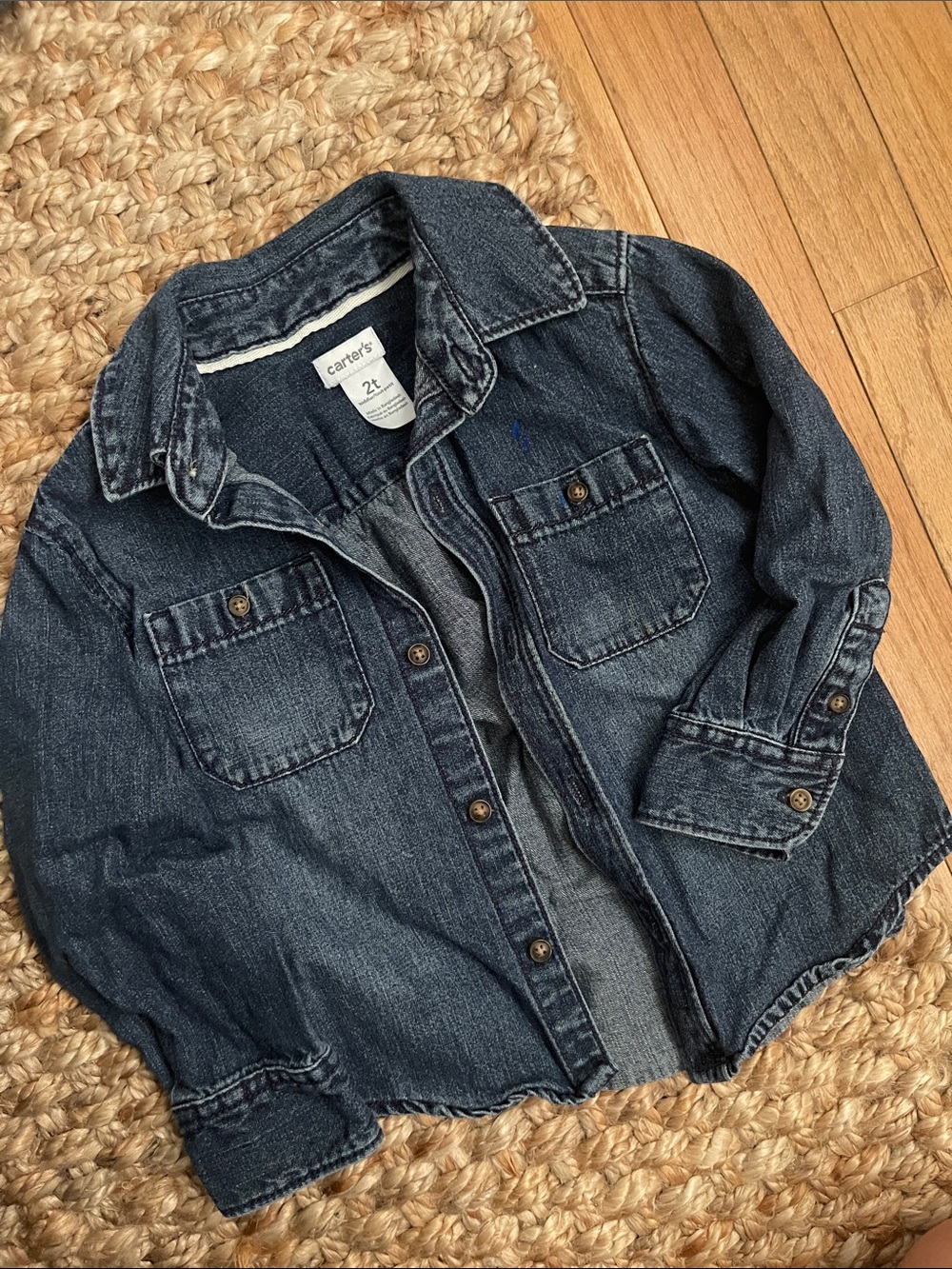 Carters Denim Button Up